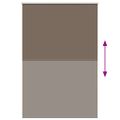 vidaXL Zatemňovacia roleta, kávová, 160x210 cm, šírka látky 156,6 cm, polyester