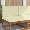 vidaXL Vankúš na vonkajšiu pohovku Polyester Krémová 80 x 80 cm