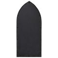 vidaXL Záhradné zrkadlo čierne 100x45 cm exteriérové železo