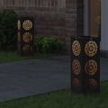 vidaXL Solárne LED svetlo na chodník 2 ks Teplá biela 18 x 18 x 50 cm