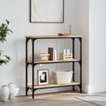 vidaXL Konzolový stolík, dub sonoma, 75x22,5x75 cm, imitácia dreva