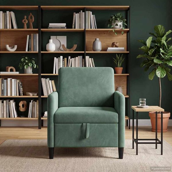 vidaXL Sofa s úložným priestorom Morská zelená 72 x 78 x 87 cm