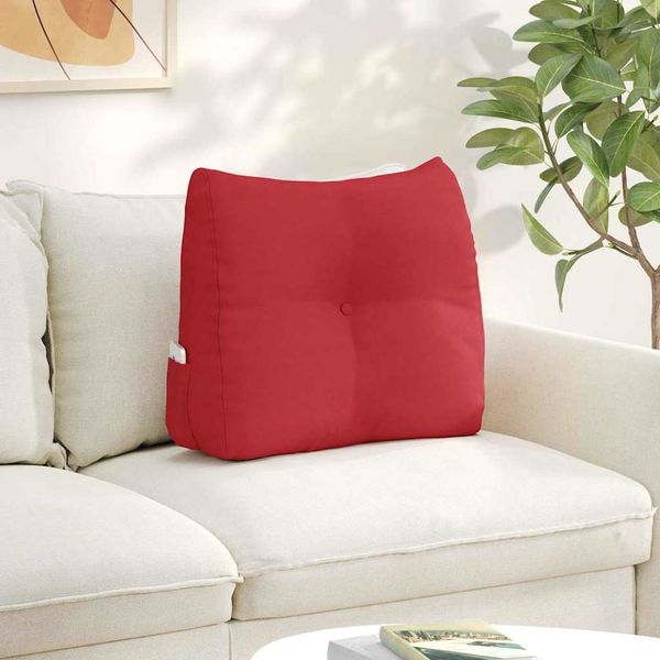 vidaXL Poduška na chrbát Červená 60 x 24 x 50 cm látka
