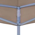 vidaXL Strecha na párty stan 4x3 m, sivohnedá 270 g/m²