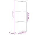 vidaXL Posuvné dvere zlaté 90x205 cm matné ESG sklo a hliník