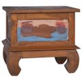 vidaXL Nočný stolík 45x35x40 cm recyklované teakové drevo