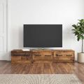 vidaXL TV skrinka 147 x 34,5 x 27 cm Staré drevo Kompozitné drevo