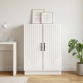 vidaXL Servírovacia skriňa Biela 66 x 34,5 x 87 cm Kompozitné drevo