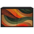 vidaXL Nástenný TV kabinet BONN 69 x 33 x 40 cm Čierny dub