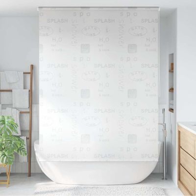 vidaXL Sprchová roleta, 140x240 cm, vzor slov