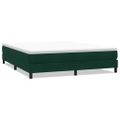 vidaXL Posteľný rám boxsping bez matracom tmavozelený 180x210 cm zamat