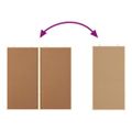 vidaXL Informačná nástenka 100 x 100 x 1,4 cm Borovicový masív Hnedá