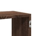 vidaXL Nástenná polica hnedý dub 100x25x50 cm kompozitné drevo