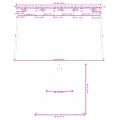 vidaXL Detský rám hojdačky pre vonkajšie použitie Š 341 x V 185 cm