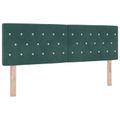 vidaXL Posteľ boxspring s matracom Tmavozelená 140 x 200 cm Zamat
