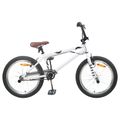 vidaXL BMX Bicykel 20 Palcov pre nad 9 rokov Biela
