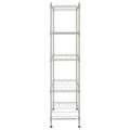 vidaXL Regál s 5 policami 90x35x180 cm chrómovaný 250 kg