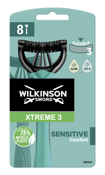 Wilkinson Sword Xtreme 3 Sensitive 8ks jednorazové holiace strojčeky
