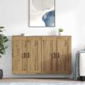 vidaXL Závesná skrinka 2 pcs Remeselný dub 69,5 x 34 x 90 cm