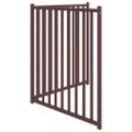 vidaXL Brána pre psa skladacia 2 panely 160 cm masívne jedľové drevo