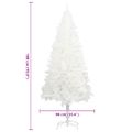 vidaXL Umelý vianočný stromček, realistické ihličie, biely 180 cm