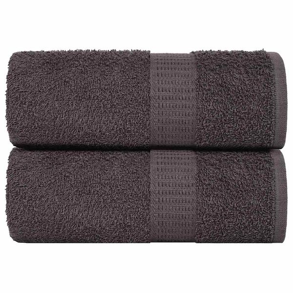 vidaXL Umývacie utierky FROGN 2 ks antracitové 15x21 cm 360 g/m²