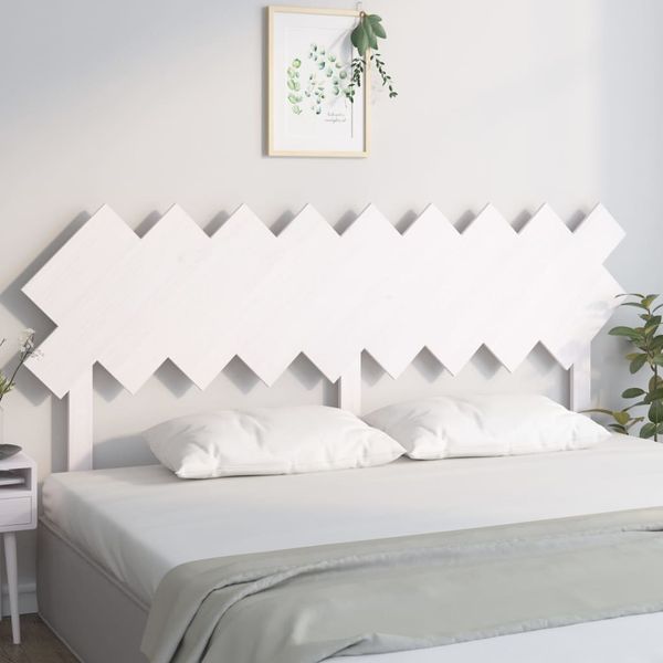 vidaXL Čelo postele biele 178x3x80,5 cm masívna borovica