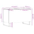 vidaXL Skrinka na platne čierna 74,5x38x48 cm kompozitné drevo