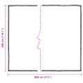 vidaXL Priehľadná plachta s okami 3x8 m Polyetylén