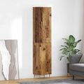 vidaXL Highboard 2 ks Staré drevo 34,5 x 34 x 180 cm Kompozitné drevo
