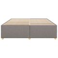 vidaXL Posteľ bez matraca sivohnedá 200x200 cm látka