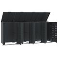 vidaXL Úložisko na 4 koše na kolieskach antracitové 276x79x117 cm oceľ