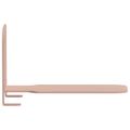 vidaXL Neviditeľná plávajúca polica 8 ks Ružová 6 x 11 x 6,5 cm