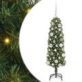 vidaXL Umelý vianočný stromček Zelená 120 cm PVC, oceľ a plast