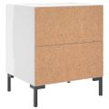 vidaXL Nočné stolíky 2 ks lesklé biele 40x35x47,5 cm kompozitné drevo