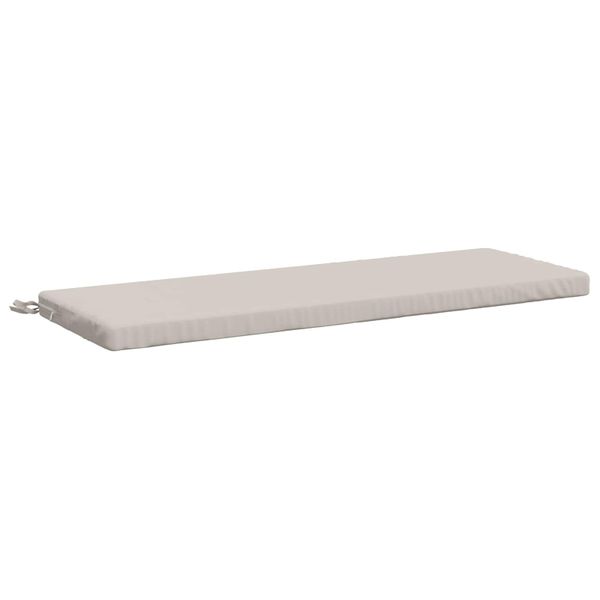 vidaXL Vankúš na lavičku SOEST 100% polyester Biela 100 x 40 x 5 cm