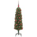 vidaXL Umelý vianočný stromček Zelená 120 cm PVC, oceľ a plast