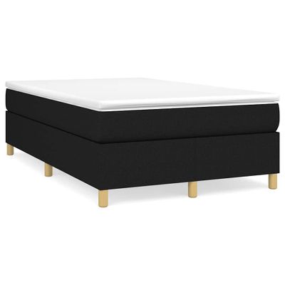 vidaXL Boxspring posteľ s matracom čierna 120x190 cm látka