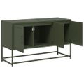 vidaXL TV skrinka olivovozelená 100,5x39x60,5 cm oceľ