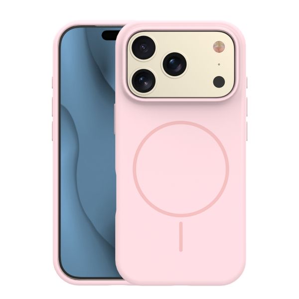 Silikónové tenké puzdro Mag pre iPhone 17 Pro 6,3" / 18 Pro 6,3" svetloružové