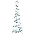 vidaXL LED vianočný stromček s ozdobami 120 LED teplá biela 180 cm