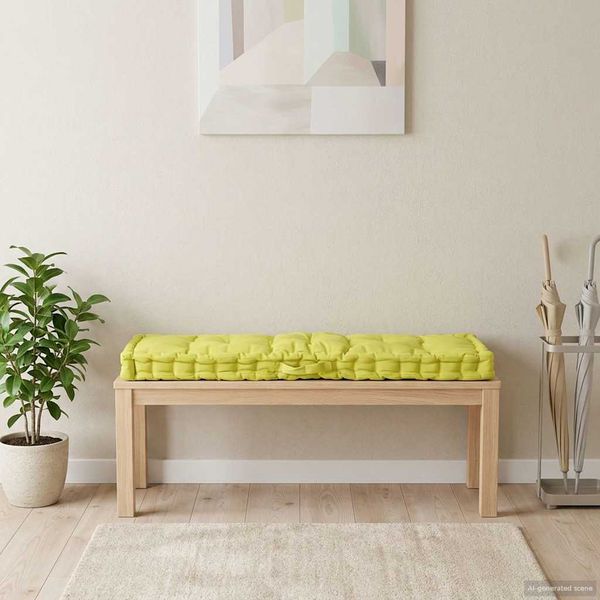 vidaXL Podložka na paletový nábytok 120x40x7 cm, zelená