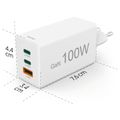 HAMA GaN, Rýchlonabíjačka, 2x USB-C PD/QC 100W