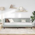 vidaXL Rohový rám postele Svetlosivá 80 cm x 200 cm Zamat
