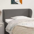 vidaXL Čelo postele so záhybmi sivé 83x23x78/88 cm umelá koža