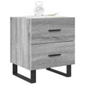 vidaXL Nočné stolíky 2 ks sivé sonoma 40x35x47,5 cm kompozitné drevo