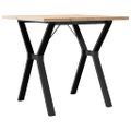 vidaXL Jedálenský stolík v tvare Y 80x80x75,5 cm borovica a oceľ