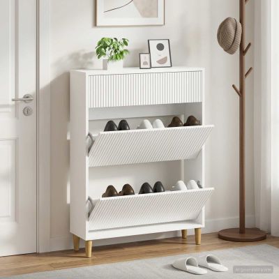 vidaXL Skriňa na topánky ARNHEM 78 x 24 x 103 cm Kompozitné drevo