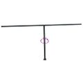 vidaXL Súprava markízových stĺpikov antracitová 600x245 cm železo