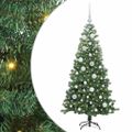 vidaXL Vianočný stromček Zelená 120 cm PVC